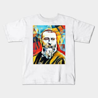 Jean-Baptiste Alphonse Karr Abstract Portrait | Jean-Baptiste Alphonse Karr Artwork 2 Kids T-Shirt